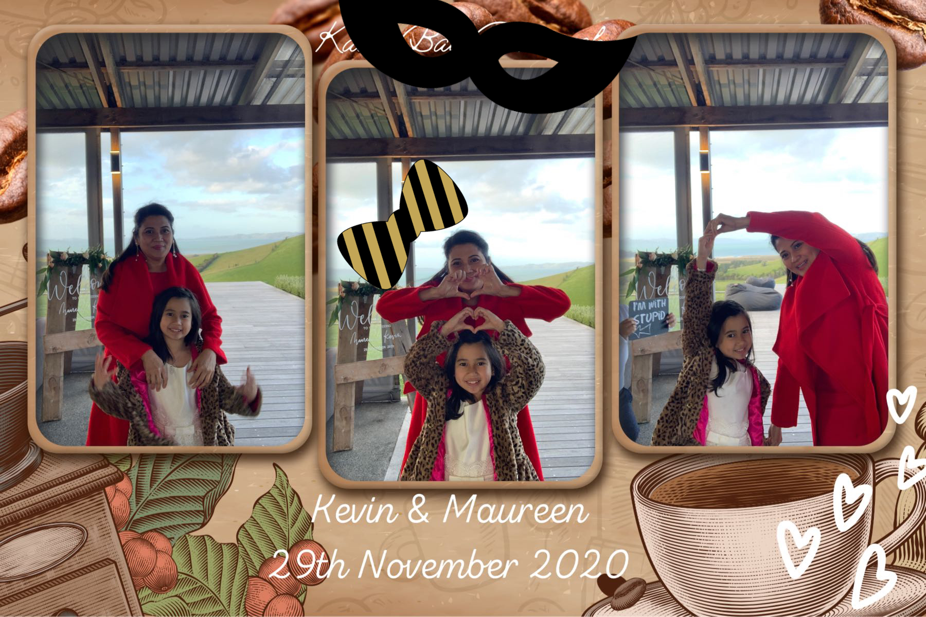 Maureen & Kevin's wedding | View more photos from the event at gallery.photobooth.co.nz/u/SelfieCentral/Maureen-Kevins-wedding